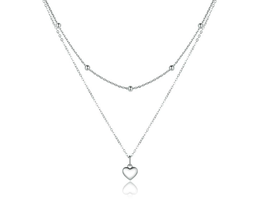 Amour Heart Pendant Necklace