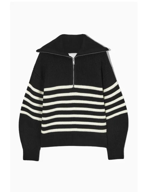 https://ae01.alicdn.com/kf/S6c297269a27a468994a75725829d04b5e/Women-s-Turtleneck-Loose-Lapel-Striped-Knitwear-Women-Pulovers-New-Simplicity-Half-Zipper-Casual-Fashion-Women.jpg_640x640.jpg