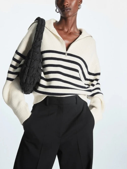 https://ae01.alicdn.com/kf/S1671bdb276074e4381d0177dd42071ad7/Women-s-Turtleneck-Loose-Lapel-Striped-Knitwear-Women-Pulovers-New-Simplicity-Half-Zipper-Casual-Fashion-Women.jpg