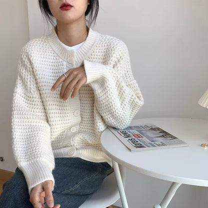Buttoned Knit Cardigan Amélie